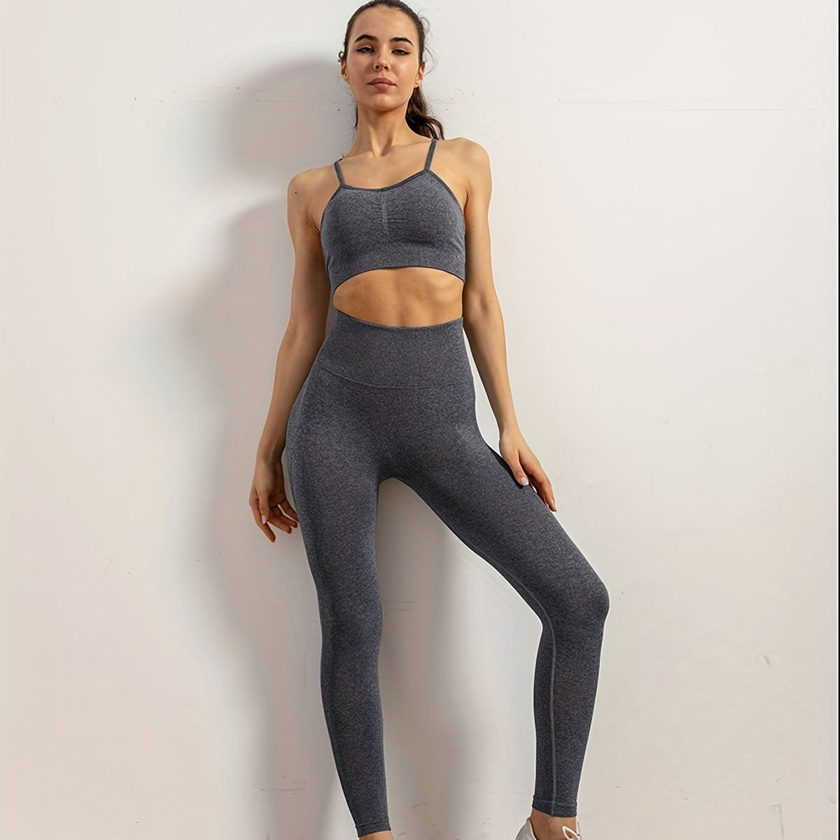 High Stretch Yoga Set for Women - Camisole Top and Leggings