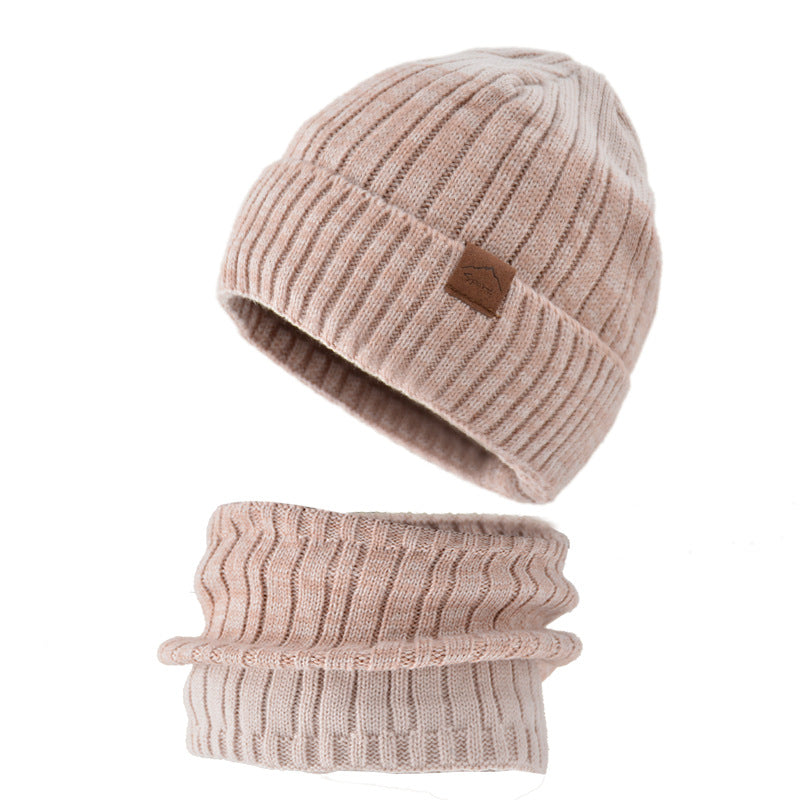 Outdoor Neutral Knitted Fleece Warm Hat