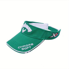 Sunscreen Visor Hat with Letter Embroidery for Men
