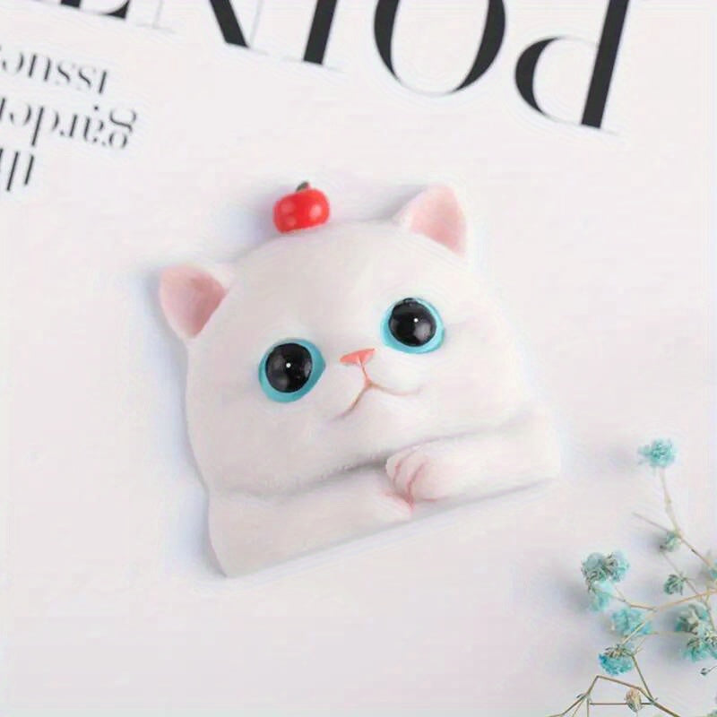 3D Resin Cat Switch Sticker Decorative Wall Sticker Light