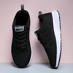Men's Knit Anti-Skid Lace Up Casual Elevator Shoes