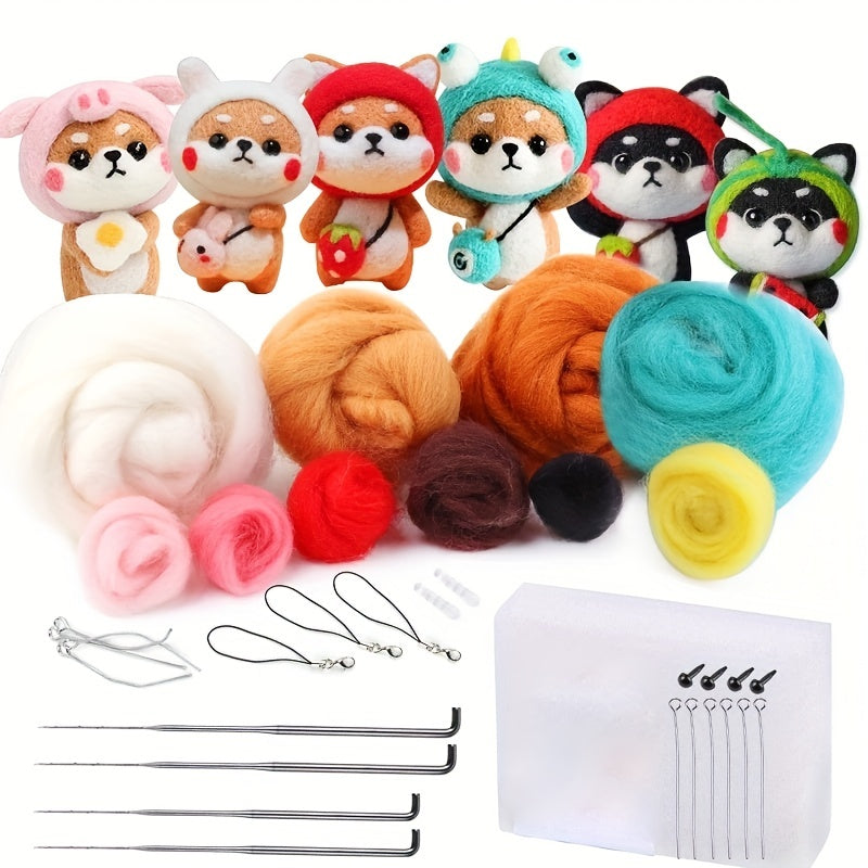 Needle Felting Starter Kit with Instructions