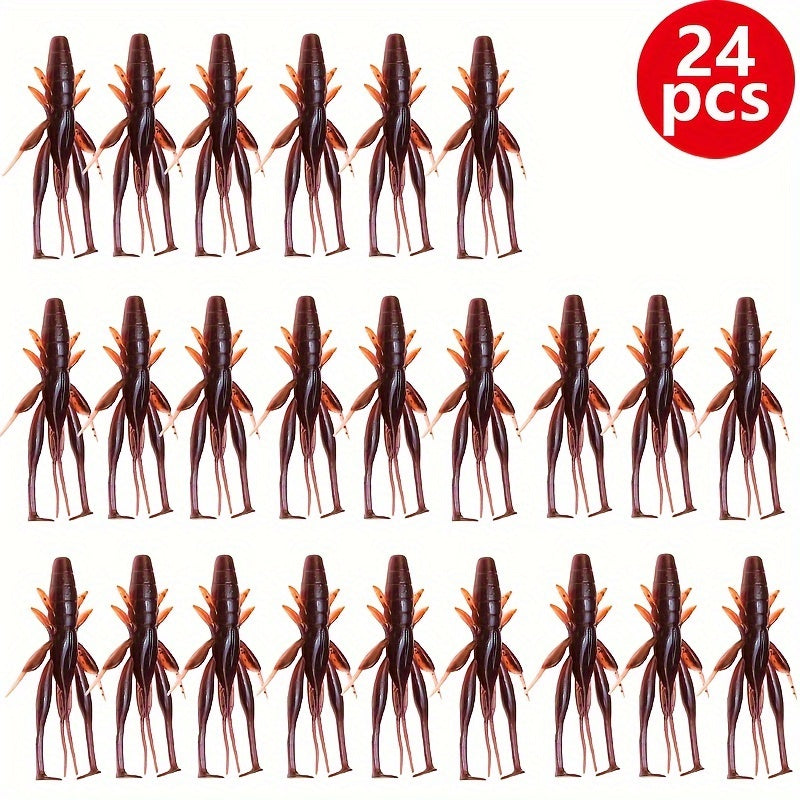 Soft Shrimp Bait T Tail Floating Water Soft Lure Bait 2 7g