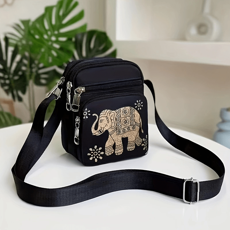 Nylon Crossbody Bag Women's Zipper Purse