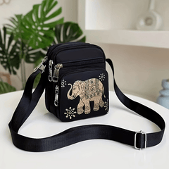 Nylon Crossbody Bag Women's Zipper Purse