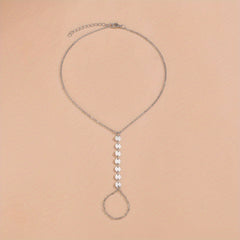 Double Layer Chain Finger Mitten Bracelet for Women