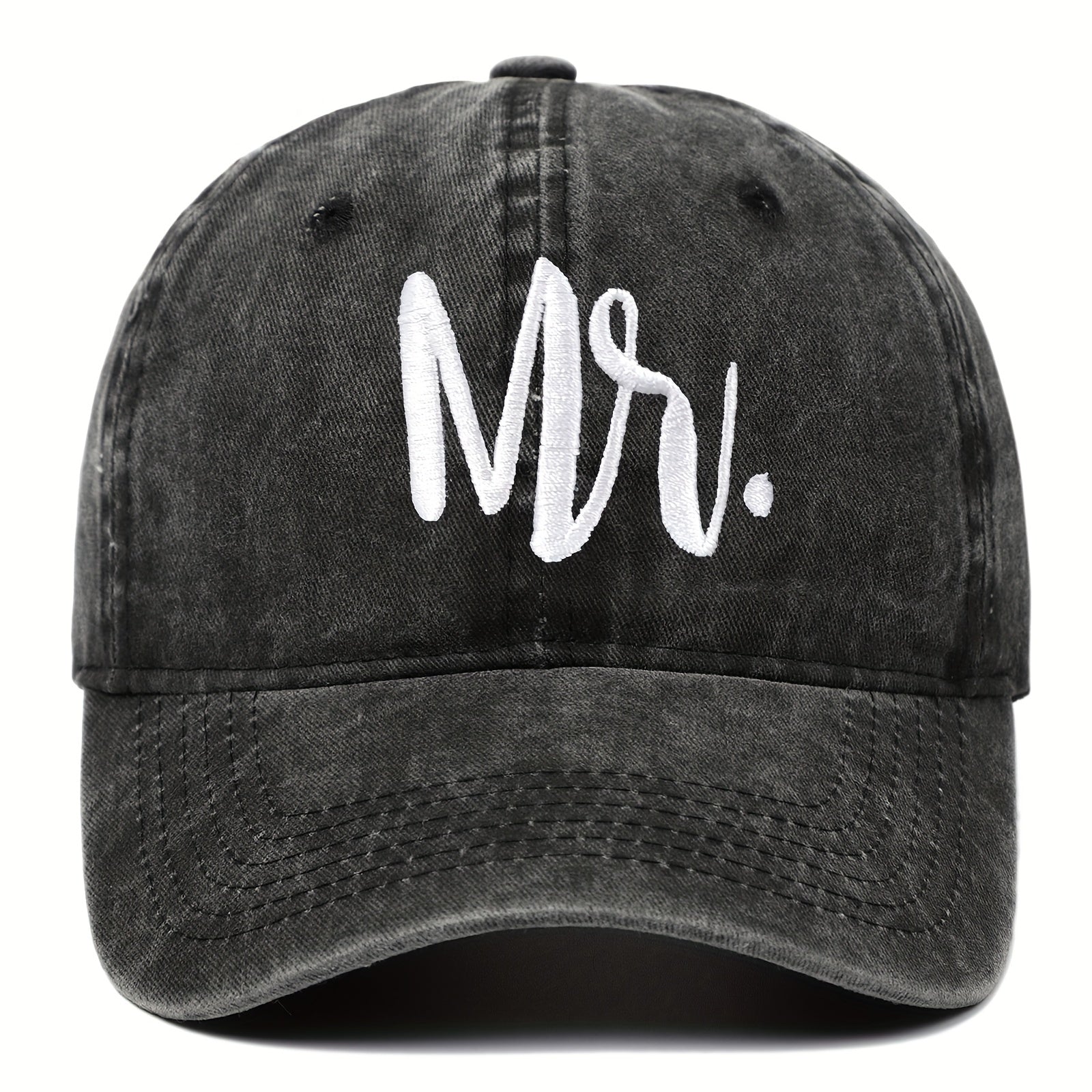 Vintage Letter Embroidery Fishing Cap Sunscreen Cotton Baseball Cap