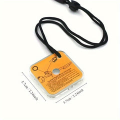 Reflective Signal Mirror w/ Rope - Outdoor Survival Tool