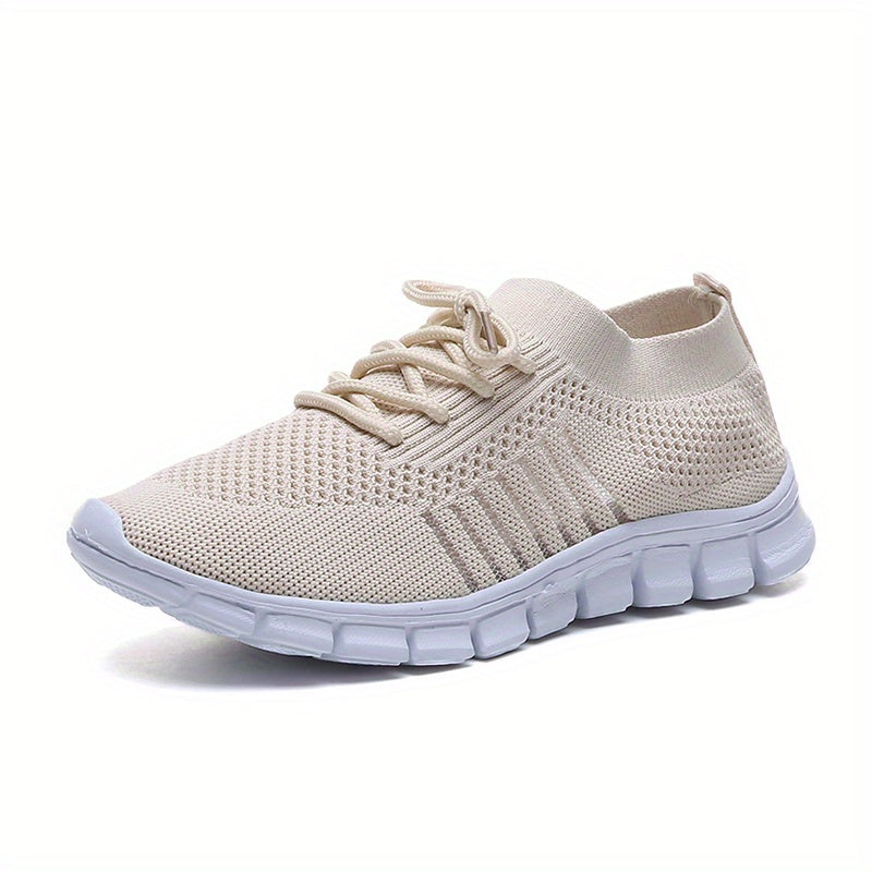 Women's Lace-up Running Shoes Lightweight Mesh Sneakers