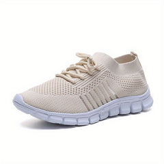 Women's Lace-up Running Shoes Lightweight Mesh Sneakers