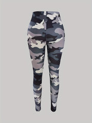 Camo Print Skinny Leggings