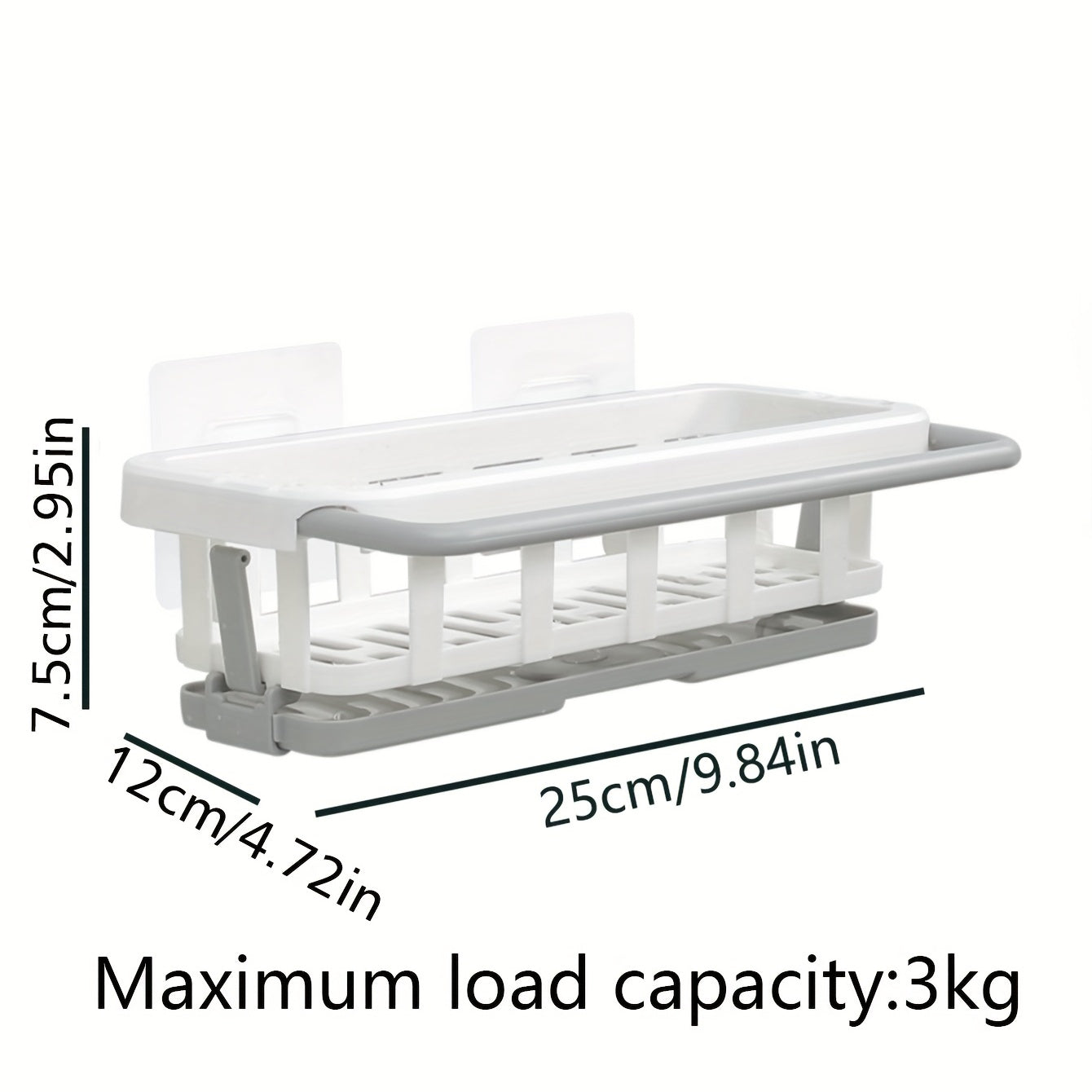 Sponge Holder for Kitchen Sink with Dish Brush Holder and Cloth Hanger