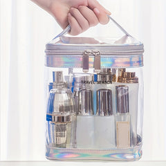 Colorful Transparent Cosmetic Bag Waterproof Large Capacity Fitness Wash Bag