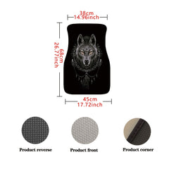 Wolf Print Car Seat Floor Mat - Add Style and Comfort to Your Vehicle