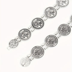 Metal Tassel Waist Chain Ethnic Waistband For Girls