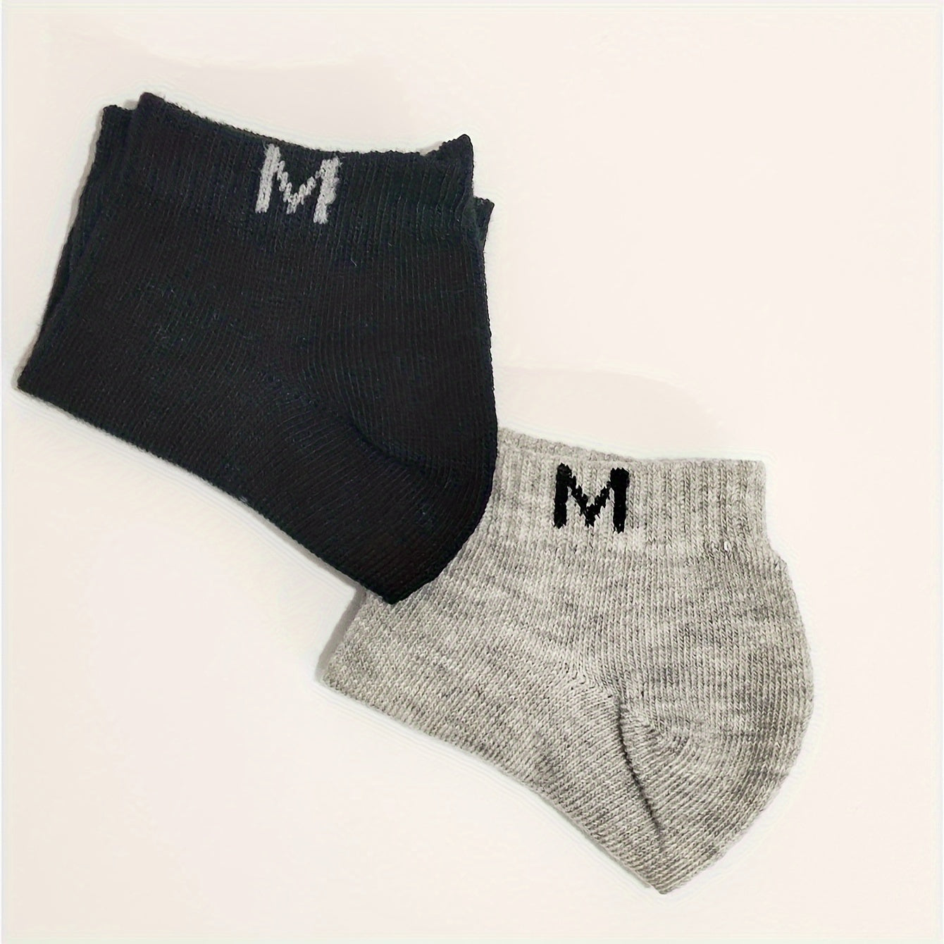 10 Pairs Letter Print Sports Short Socks Women's Stockings