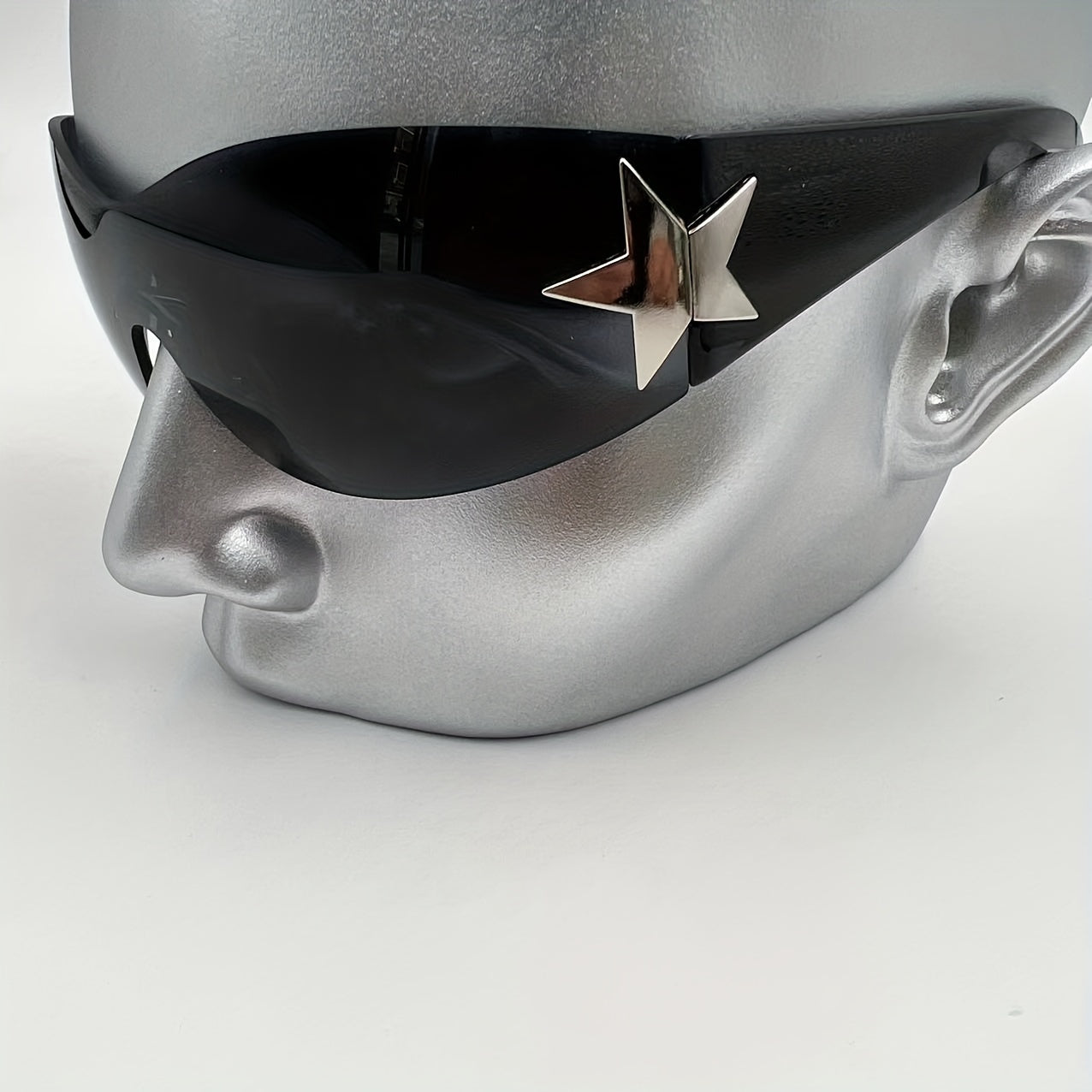 Y2K Rimless Sunglasses Star Gradient UV400