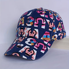Graffiti Letter Print Baseball Cap Hip Hop Dad Hat Sunscreen