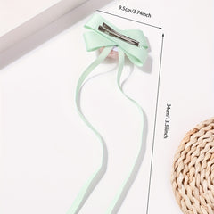 Rose Flower Hair Clip Ribbon Barrette Hair Slides Hair Decoration