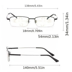 Men's Intelligent Zoom Progressive Presbyopia Glasses