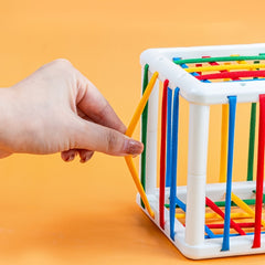Shape Sorter Cube Toy for Kids - Motor Skills Training