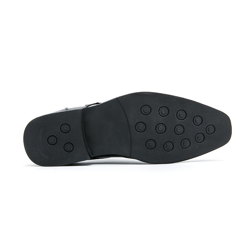 Men's Brogue Single Monk Strap Loafer Shoes