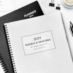 1PC Planner Weekly Monthly Calendar Spiral 12 Months From JAN to DEC Office Plan
