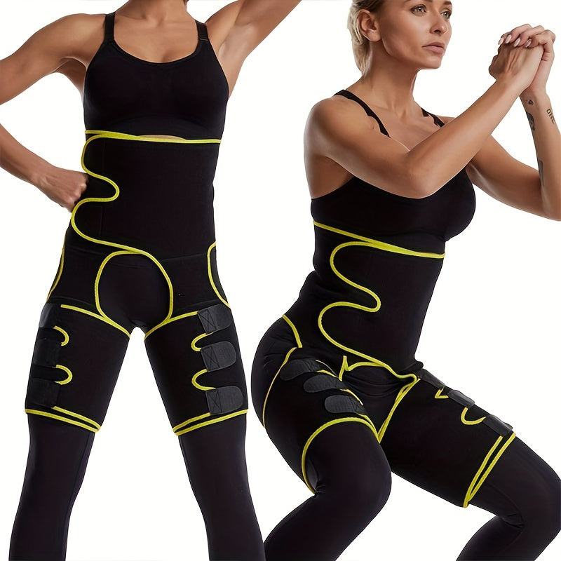 Sweat Waist Support Belt & Thigh Trimmer Body Shaper