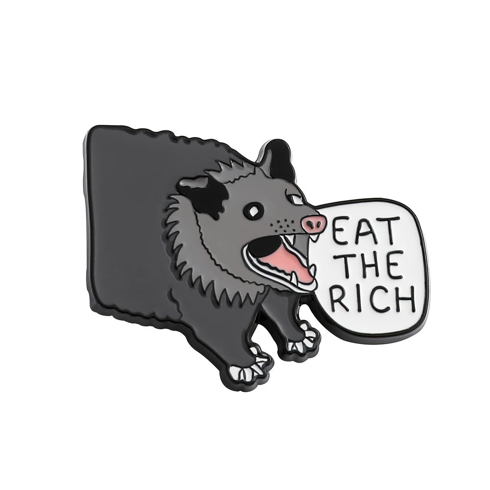 Cartoon Boar Brooch Zinc Alloy Drip Oil Metal Bracelet