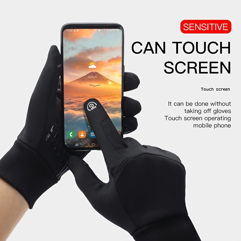 Warm Windproof Touch Screen Gloves For Cycling Driving