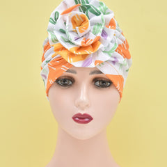 Colorful Flower Bandana Turban Cap for Women
