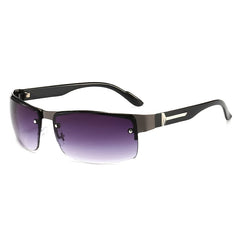 Square Metal Sunglasses Business Men's Glasses Vintage Sunglasses