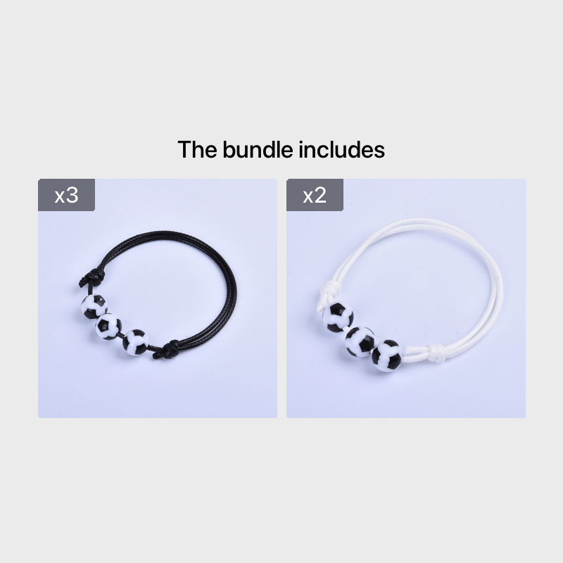 Boys Soccer Bracelet Adjustable Strap Football Accessory
