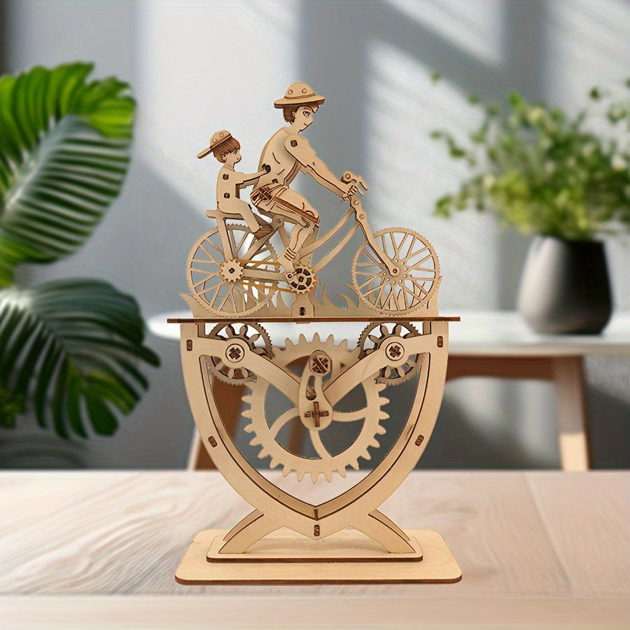DIY 3D Wooden Bicycle Puzzle Kit for Adults Perfect Gift Home Office Decor