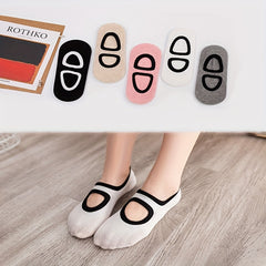 5 Pairs Cut Out Ankle Socks Women's Stockings