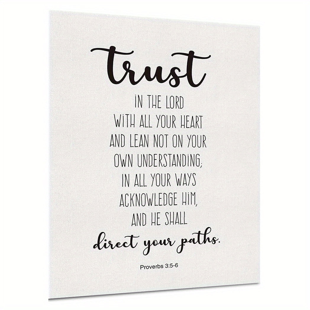 Proverbs 3:5-6 Trust In The Lord Canvas Art