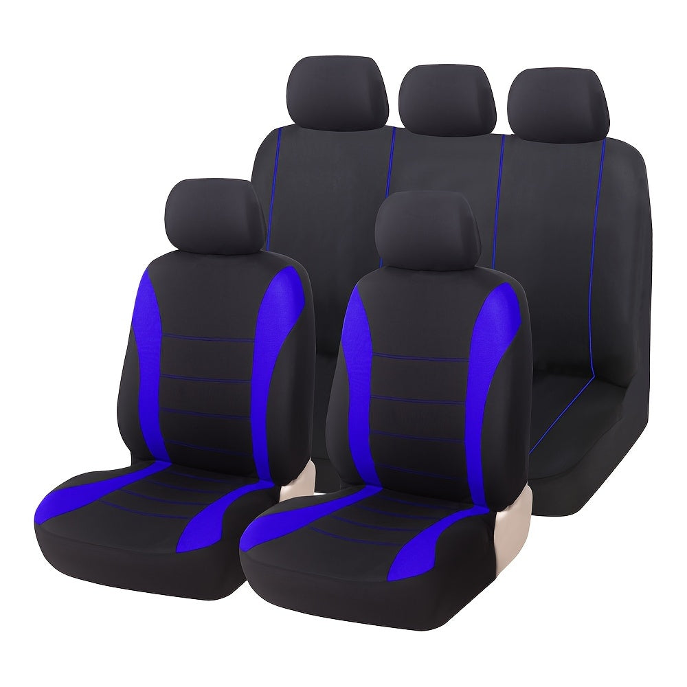 9pcs Mesh Cloth Car Front Seat Cover Set Universal Full Coverage for Car SUV