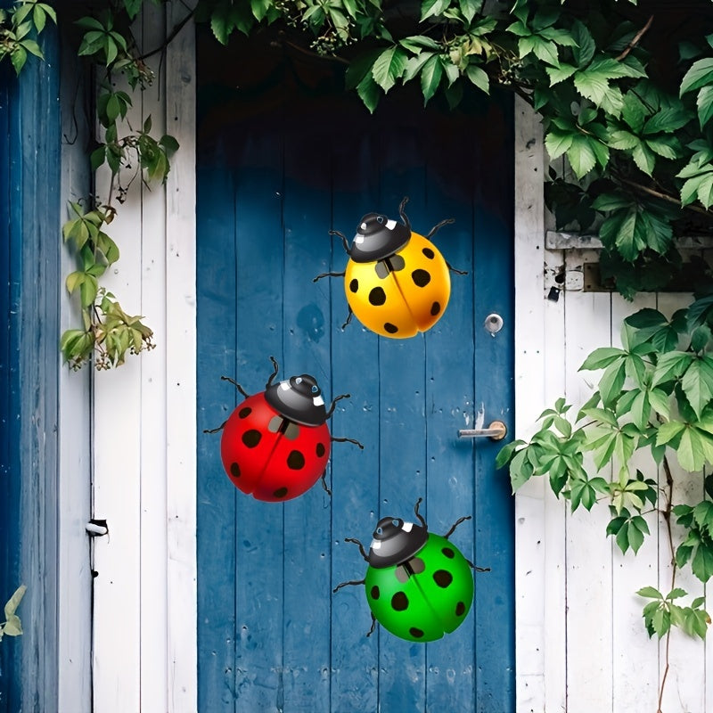 Metal Ladybugs Wall Decor Hanging Home Garden Bedroom Party Birthday Decor