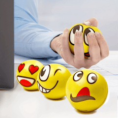 12pcs Random Stress Balls Squeeze Fidget Toys Emotions Hand Wrist Exercise Foam