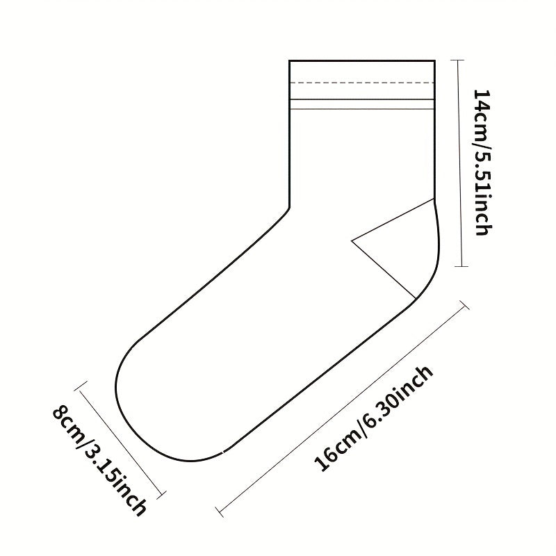 2 Pairs Girls Kids Breathable Crew Socks for Spring Summer