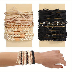 20 Pcs Boho Hair Ties Elastic Hair Bands for Women Girls