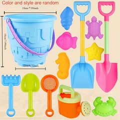 Beach Toys Set for Kids - 10pcs/13pcs Water & Sand Play with Shovel & Bucket