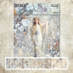 24pcs A6 Bird Flower Girl Angel Paper Album Scrapbook DIY Gift Packaging