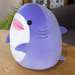 Round Sitting Whale Shark Plush Toy Doll Pillow Home Decoration