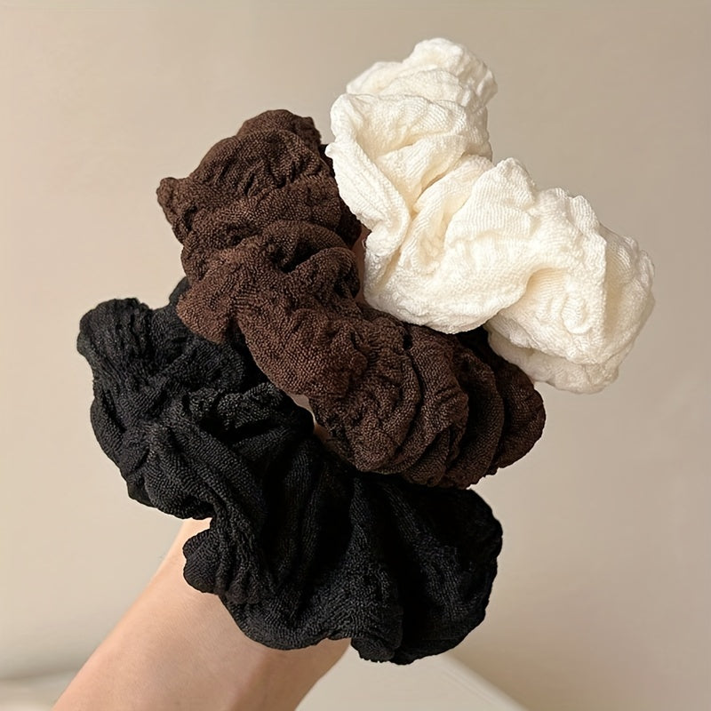 Retro Large Scrunchie Female Style Ponytail Hair Rope Elastic Hair Tie
