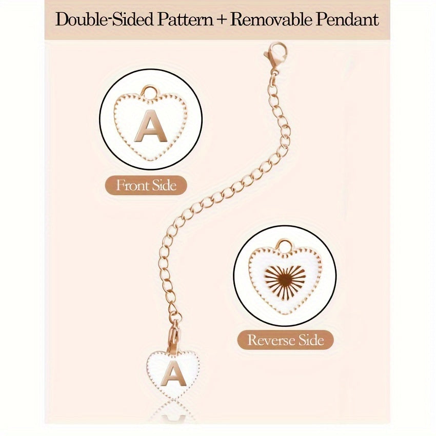 1pc ID Initial Letter Charm Bottle Handle Pendant Cup Accessories