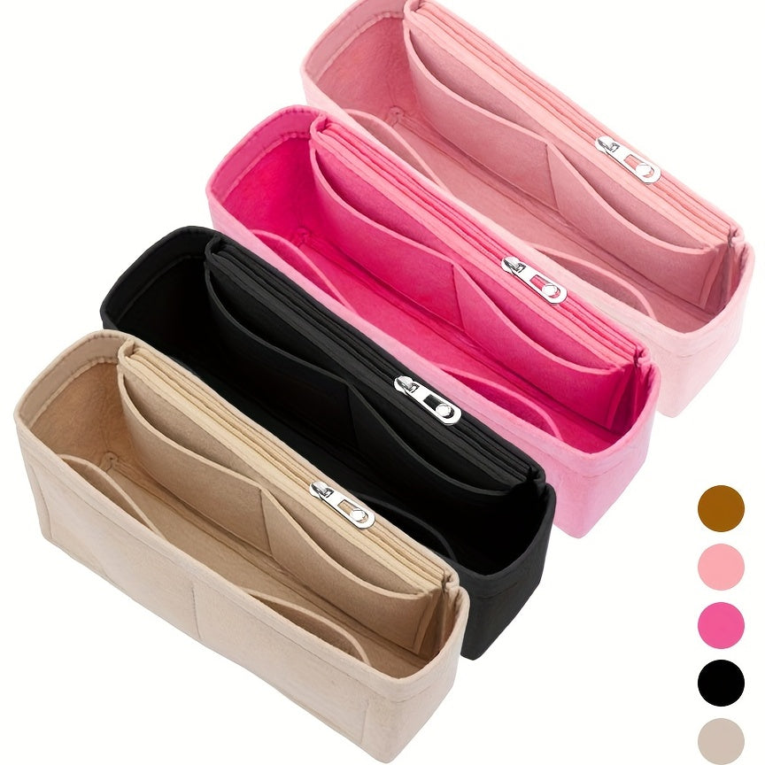 Felt Cloth Zipper Cosmetic Storage Bag