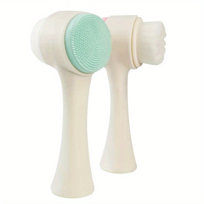 Silicone Soft Hair Face Wash Brush Manual Cleansing Brush