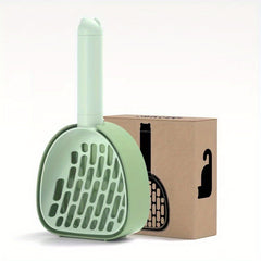 Pet Litter Scooper with Integrated Handle for Cat and Dog Cleaning