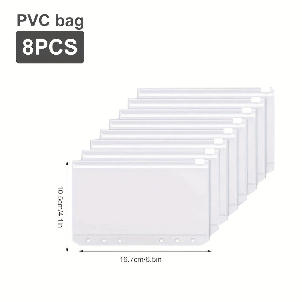 Budget Binder with 8 Zipper Pouches 12 Budget Sheets